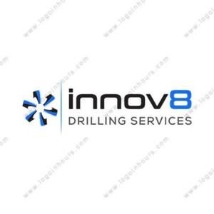 innov8 Drilling Services logo with a blue starburst icon